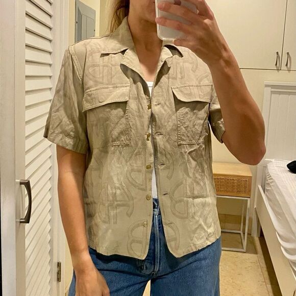 Anine Bing Logo Shirt Sz XS - Picture 3 of 4